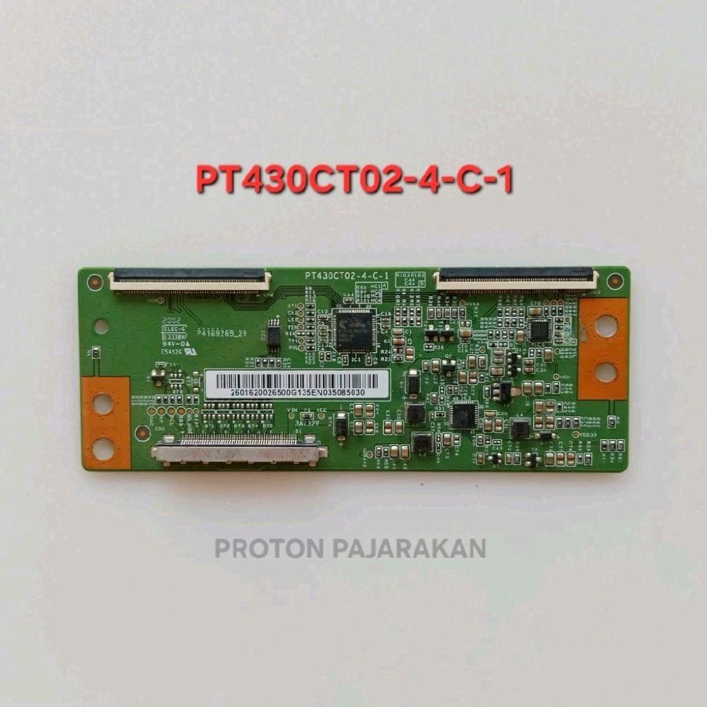 Tikon LED TV Panasonic Viera TH 43C305G TH-43C305G Tcon PT430CT02-4-C-1 T-Con Timing Control Board P