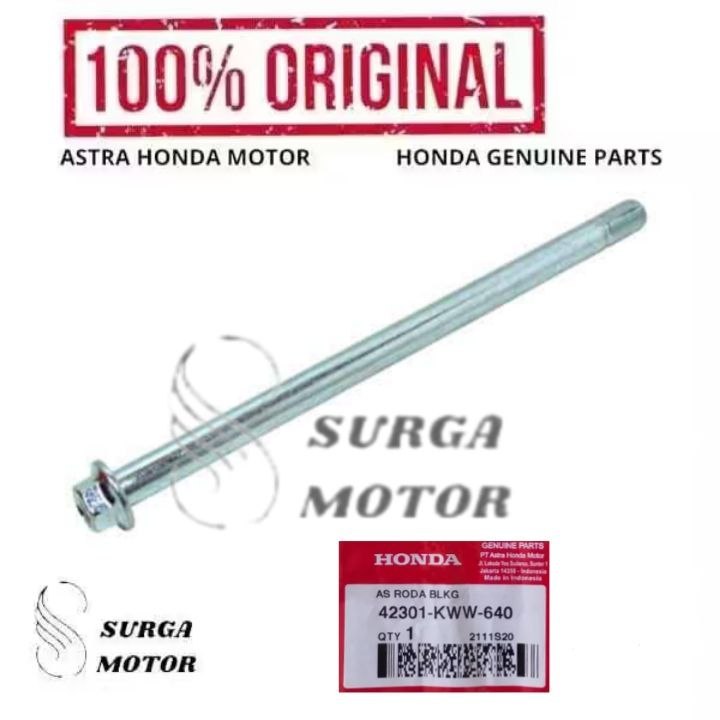 As Roda Belakang Motor Revo 110 New Supra X 125 FI K41 Revo 110 Carbu 42301-KWW-640 42301KWW640 Axle