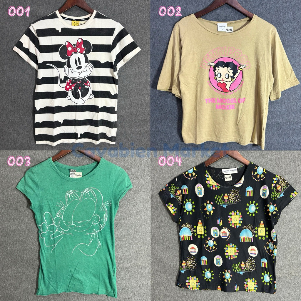 (Part Q) Kaos Tshirt Wanita Branded Second Preloved | Baju Kaos Cewe
