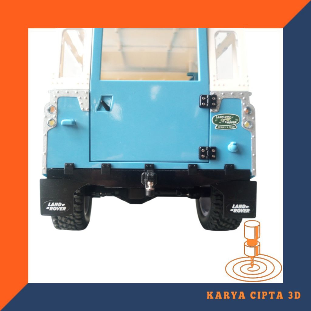 Mudflap Land Rover Series II III Pinecone SG1009 SG1010 Lengkap Bracket Holder RC Crawler 1:10