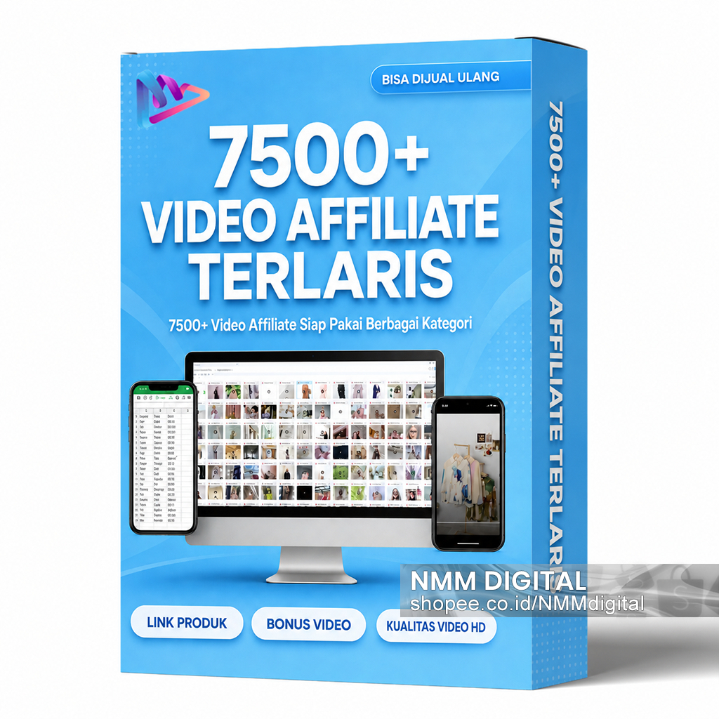 7000++ Video Berbagai Produk Shopee Affiliate