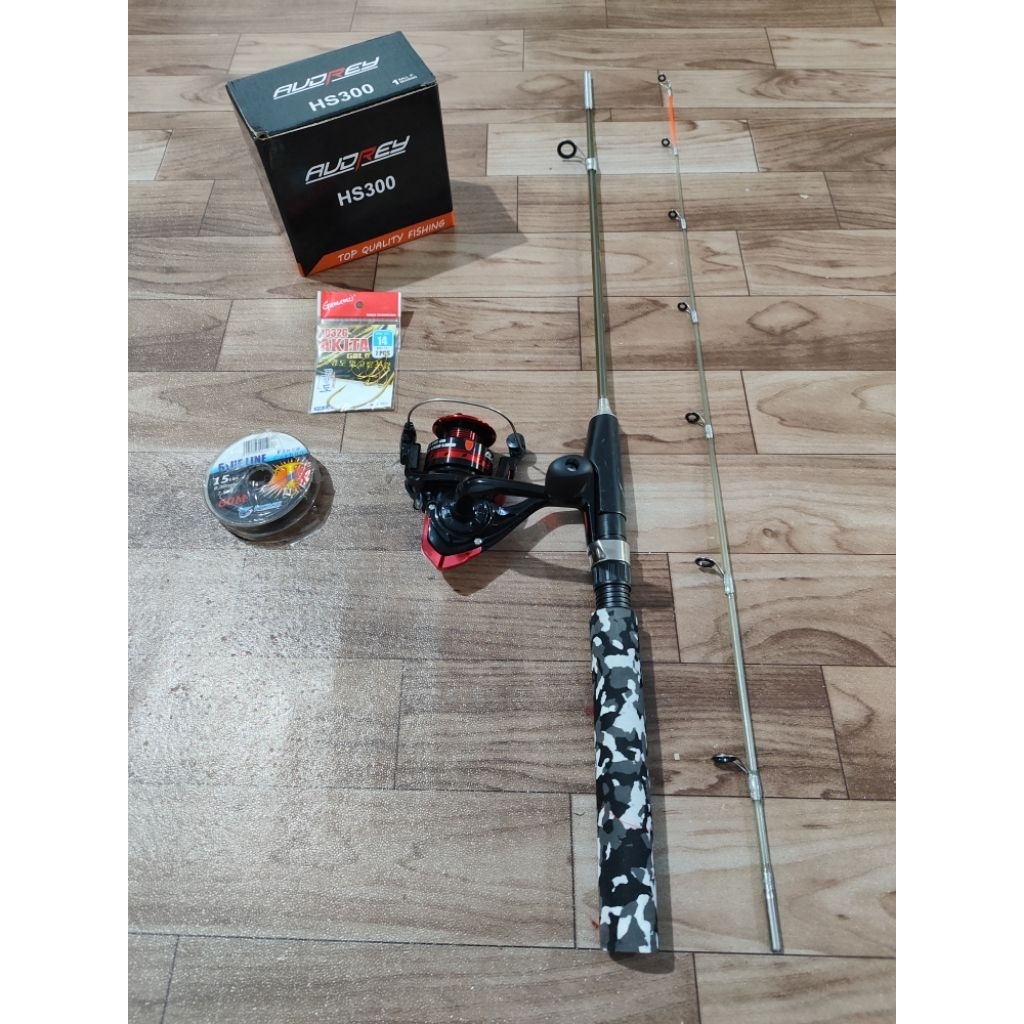 Set Pancing Joran Udang Lentur Oregon Lobster + Reel 200 / 300 (Bonus Kail + Senar)