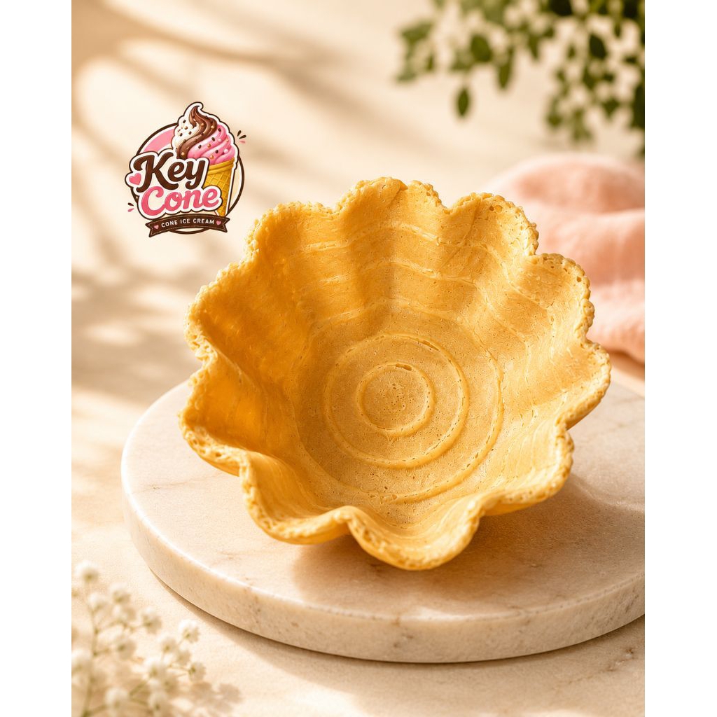 KEYCONE PAKET HEMAT 10 pcs cone mangkok ice cream,bowl waffle tempat ice cream