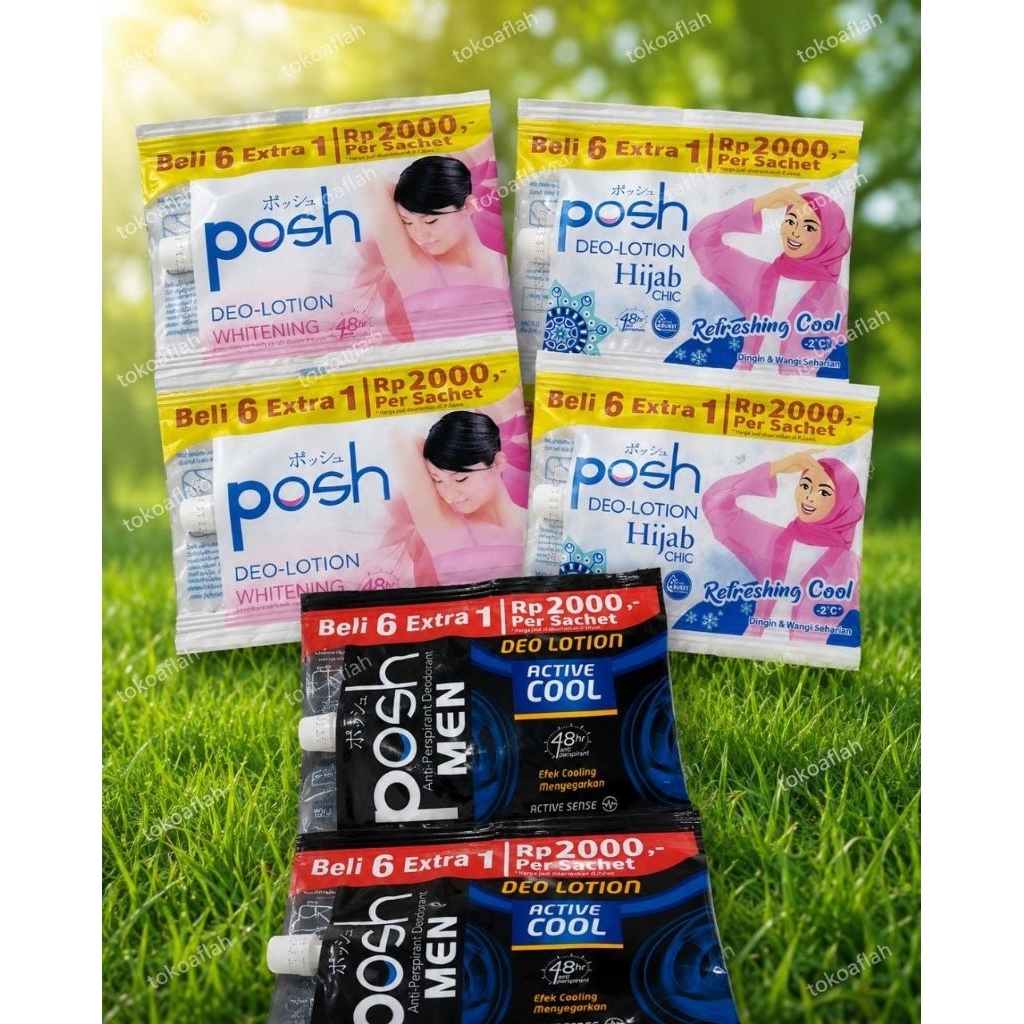 Posh Men Deodorant Lotion  - Posh Deo Lotion 11g - Posh Sachet 2000an