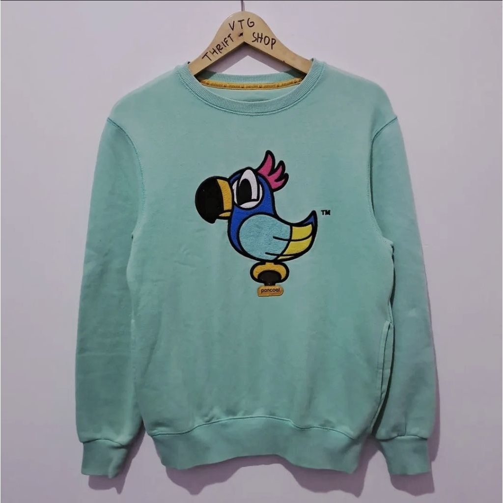 Crewneck Pancoat Art Parrot