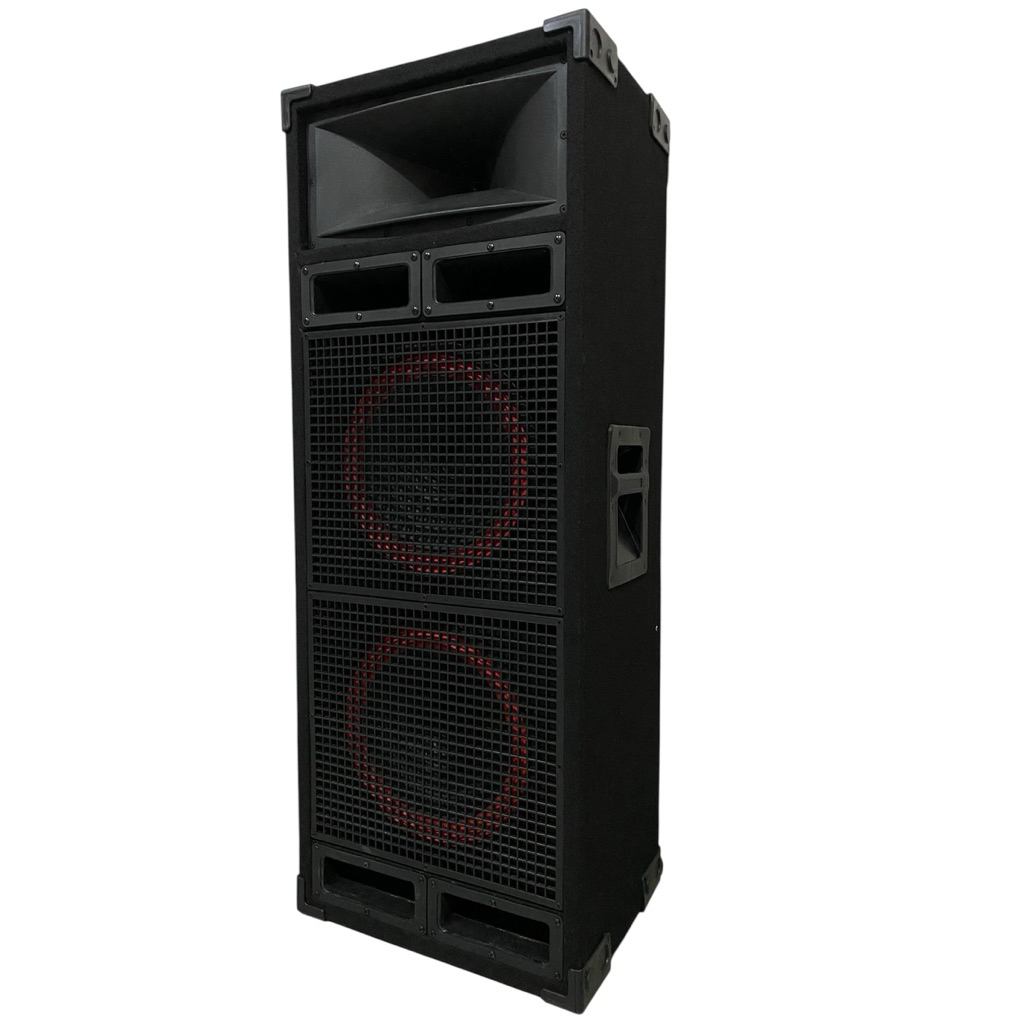 Speaker aktif dobel 12” + Tweeter horn corong model garang, fitur lengkap harga terjangkau