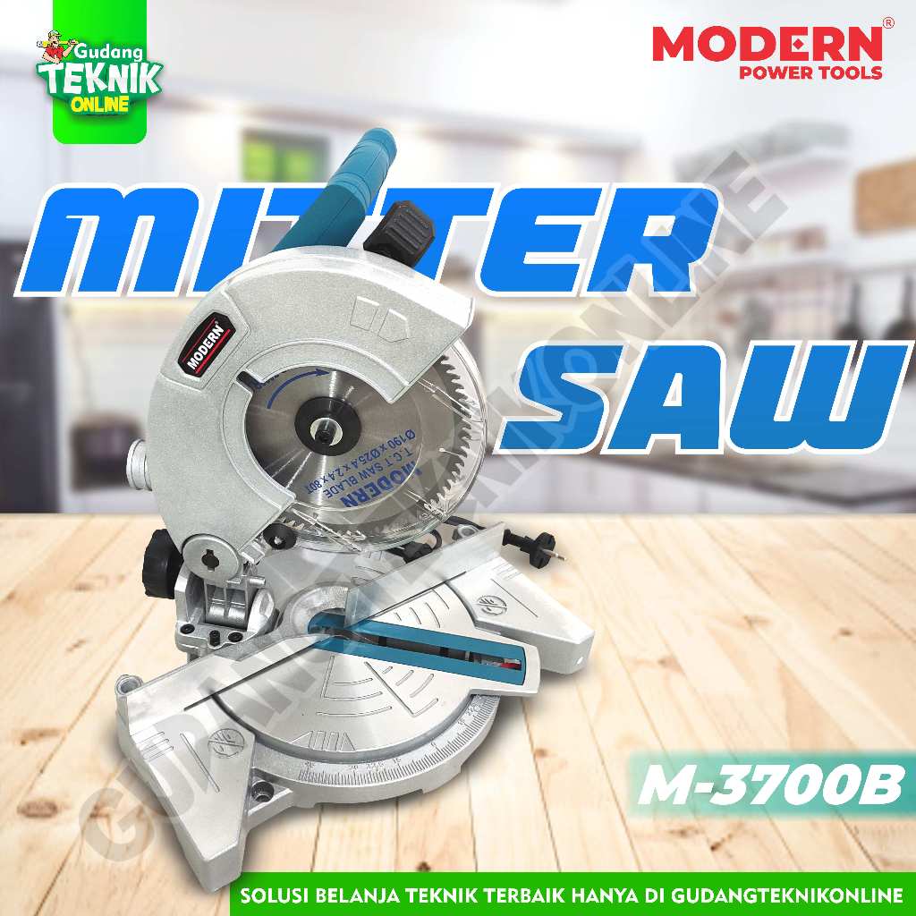Modern M-3700B / Mitersaw Modern M 3700 B / Mesin Potong Aluminium Miter Saw 7 inch Modern M3700B