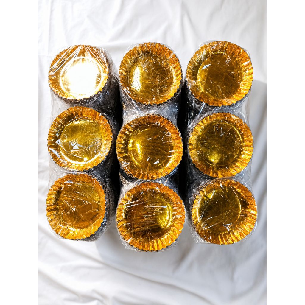isi 1.000 Piring Kertas Emas Batik Isi 1000 PCS Premium Untuk Ulang Tahun Hajatan Catering Piring Sn