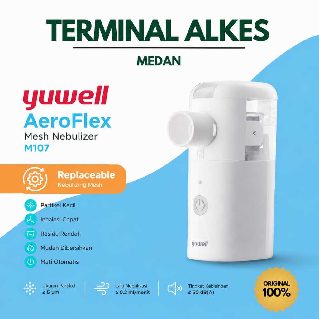 YUWELL - Mesh Nebulizer M107 / Yuwell AeroFlex Mesh Nebulizer M107