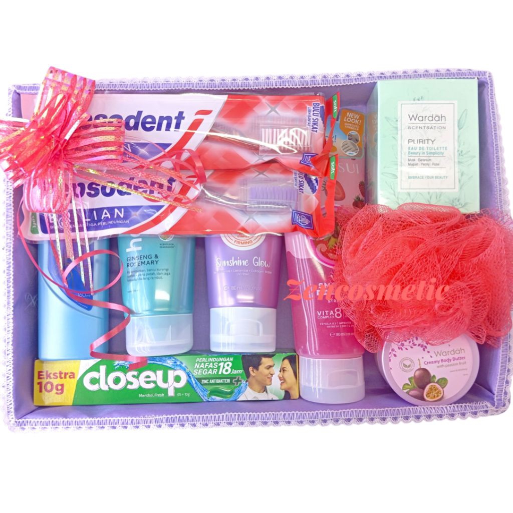 Paket Seserahan Perawatan Tubuh/Paket Seserahan Body Care Gratis Box Seserahan