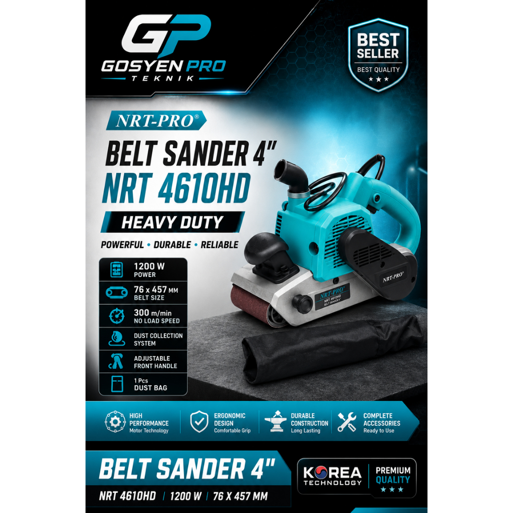 BELT SANDER / MESIN AMPLAS TANK 4" 4610 HD NRT-PRO