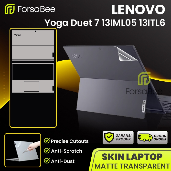 FORSABEE - Skin Protector untuk Laptop Lenovo Yoga Duet 7 7i 13IML05 13ITL6 Anti Gores Antigores Bod