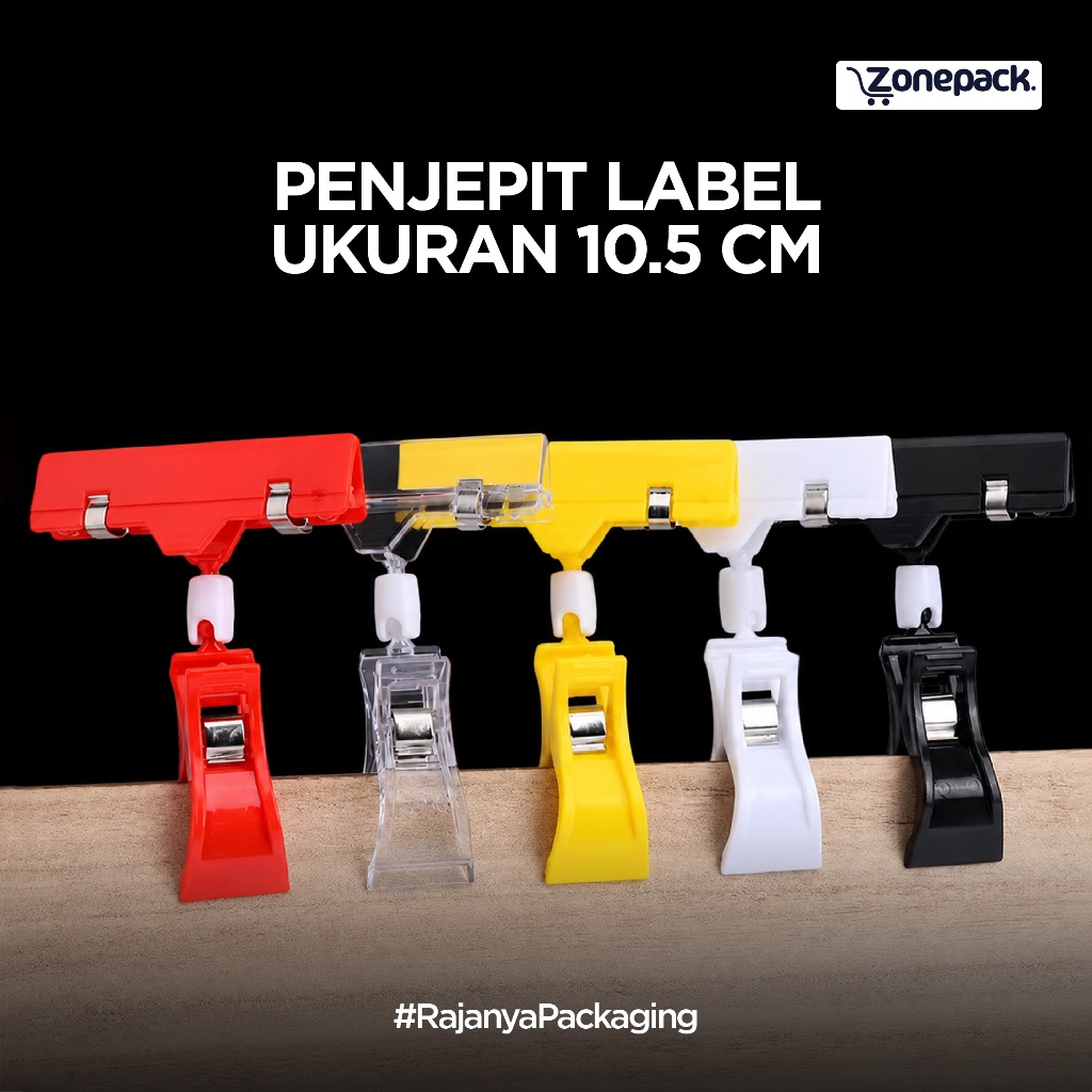 Jepitan Label Papan Tag Hanger 10.5 cm | Jepitan Promo Harga Obral | Penjepit Promo Akrilik  | Clip 