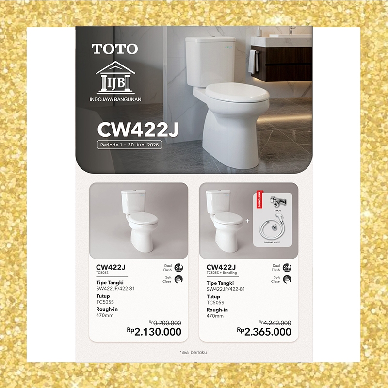 Closet Kloset Toilet Duduk TOTO CW 422 J / CW422J