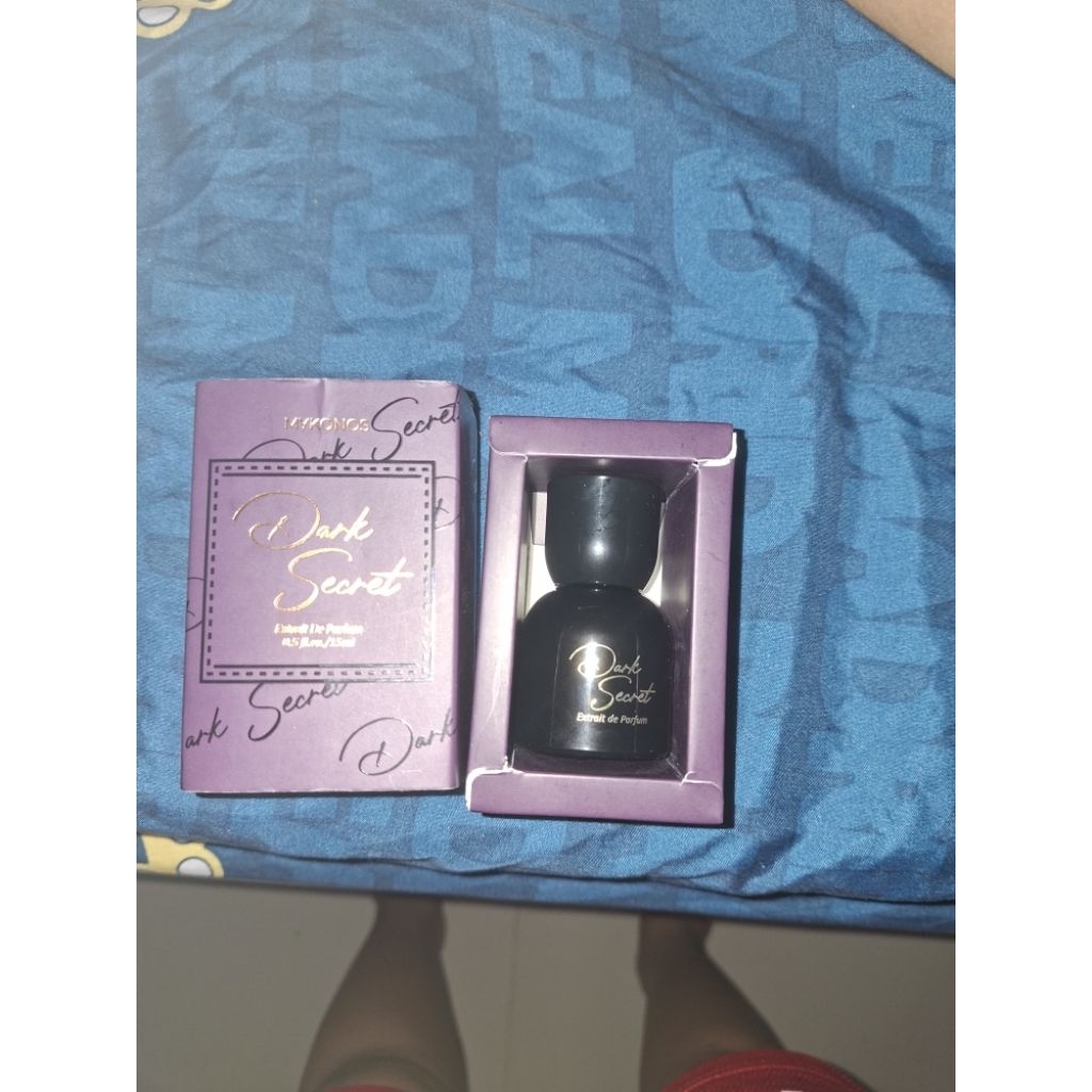 botol kosong mykonos dark secret 15ml dan decant dark secret 5ml