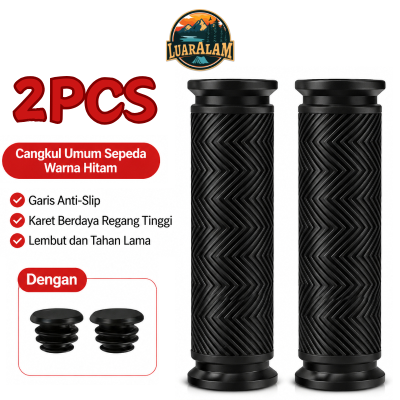 Grip Stang Sepeda MTB BMX Minivelo Karet Anti Selip Handlebar