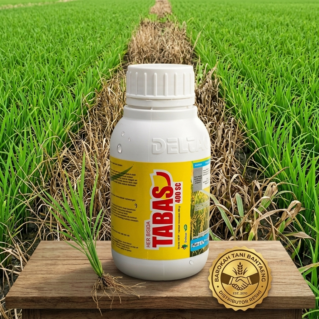 Tabas 400 SC  - Herbisida Selektif Spesialis Pembasmi Gulma Padi, Tabas 400SC Asli - Obat Rumput Pad