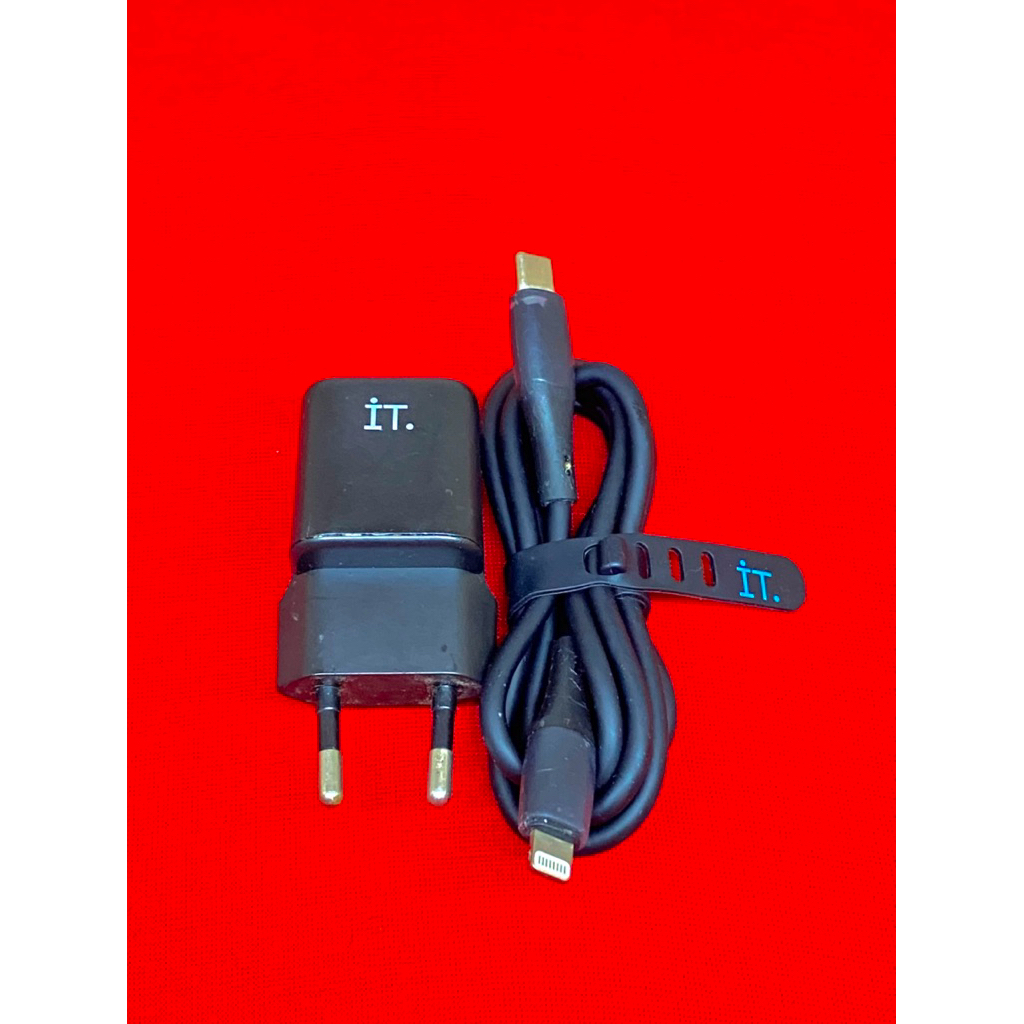 Charger Plug IT 30 Cube dual port Usb A & Type C 30wat Original