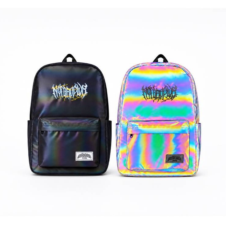 Tas Ransel Reflective Holografik Bagpack Notbadclub Artikel insane glich Unisexs