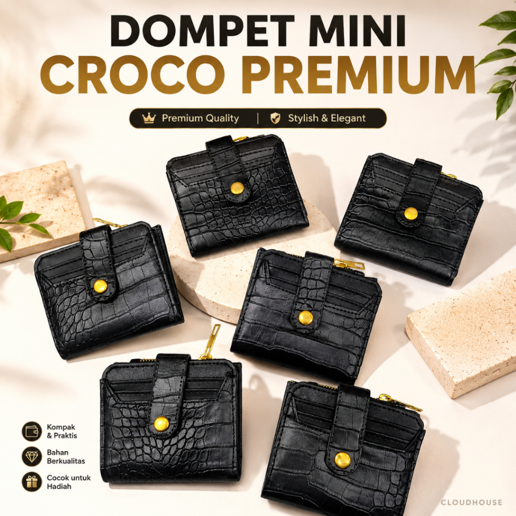 Dompet Kartu Wanita Dompet Lipat Cewek Original Genie Wallet Dompet Perempuan Mini Women Wallet PU L