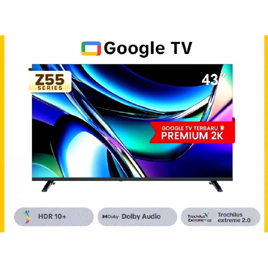 GOOGLE TV COOCAA 43Z55 - TV COOCAA ANDROID GOOGLE SMART TV 43 INCH - TV COOCAA 43 INCH - TV DIGITAL 