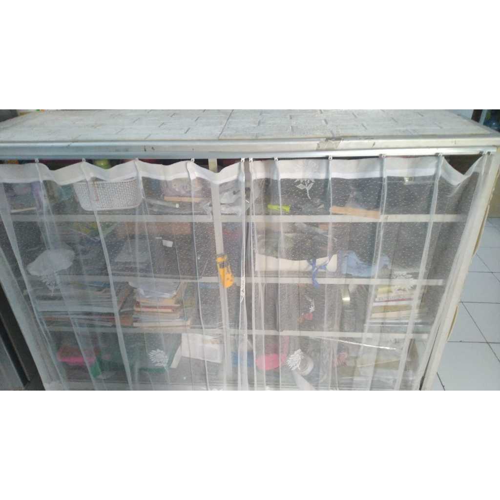 Etalase kaca panjang 150 cm bekas (baca deskripsi)