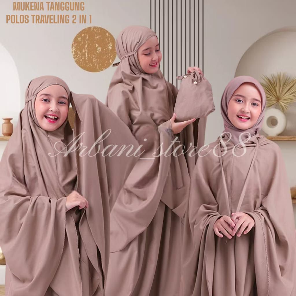 MUKENAH ANAK RESLETING 2 IN 1 TRAVELING , SD , SMP , REMAJA/MUKENAH TANGGUNG KEKINIAN/MUKENAH ANAK T