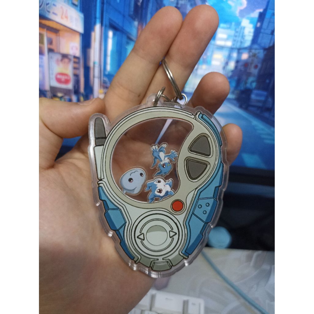 keychain shaker gantungan kunci digimon adventure 02 digivice D3 vmon