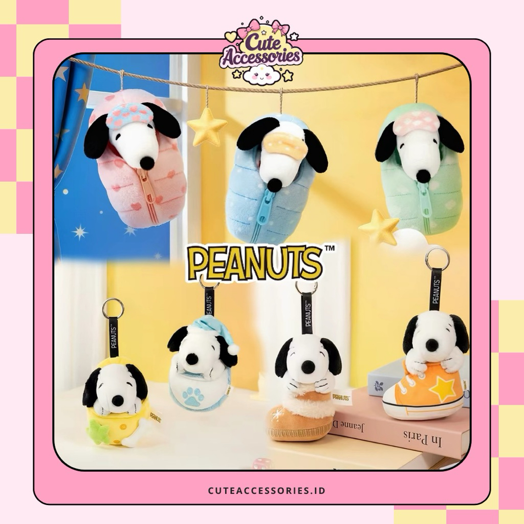 Snoopy plush Keychain/Gantungan kunci tas/bag charm universal studio japan/peanuts snoopy