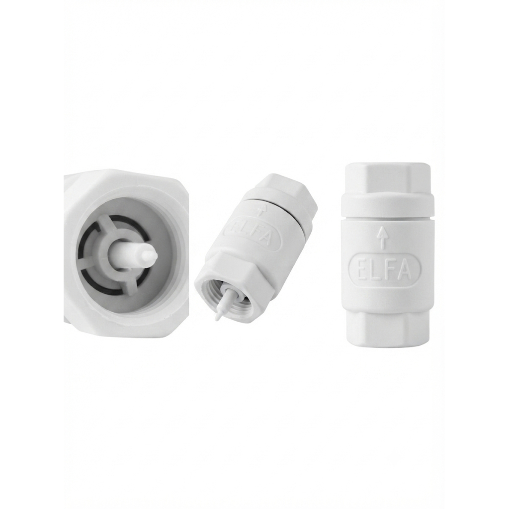 Tusen klep PVC Elfa (atau sering disebut foot valve/tossen klep) adalah katup satu arah berbahan pla