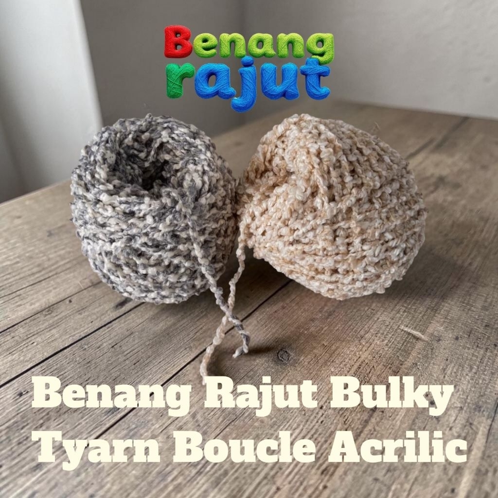 Benang Rajut Bulky | Benang woll | Boucle | Benang Kapas Halus Akrilik