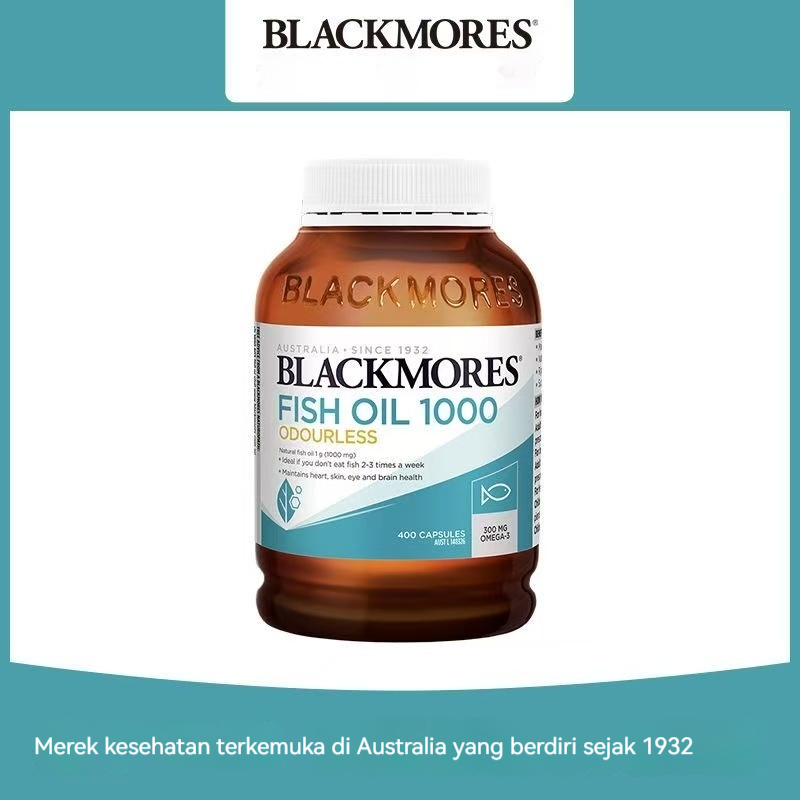 Blackmores Odourless Fish Oil 1000mg / Fish Oil 1000mg 400 Capsules [EXP.2028]