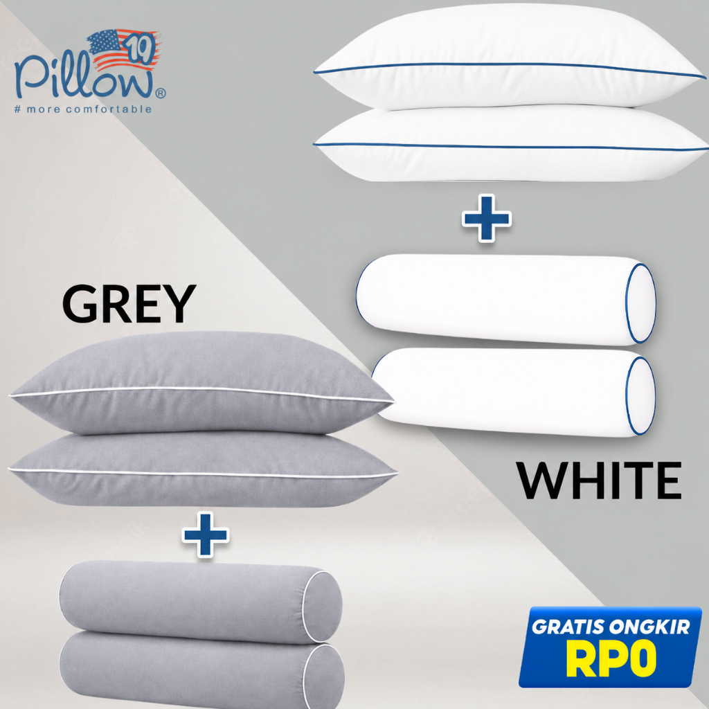 109 PILLOW PAKET BANTAL GULING HOTEL - LITE MEDIUM JUMBO