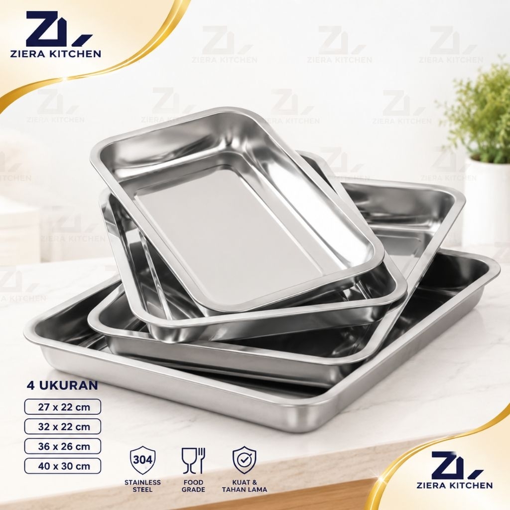 Nampan baki prasmanan /lodor wadah prasmanan stainless seebaguna
