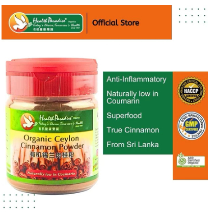 Health Paradise Organic Ceylon Cinnamon Powder 80g