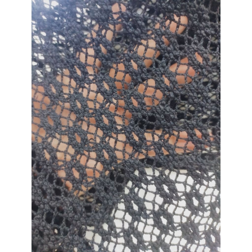 kain rajut/kain rajut/bahan knit black