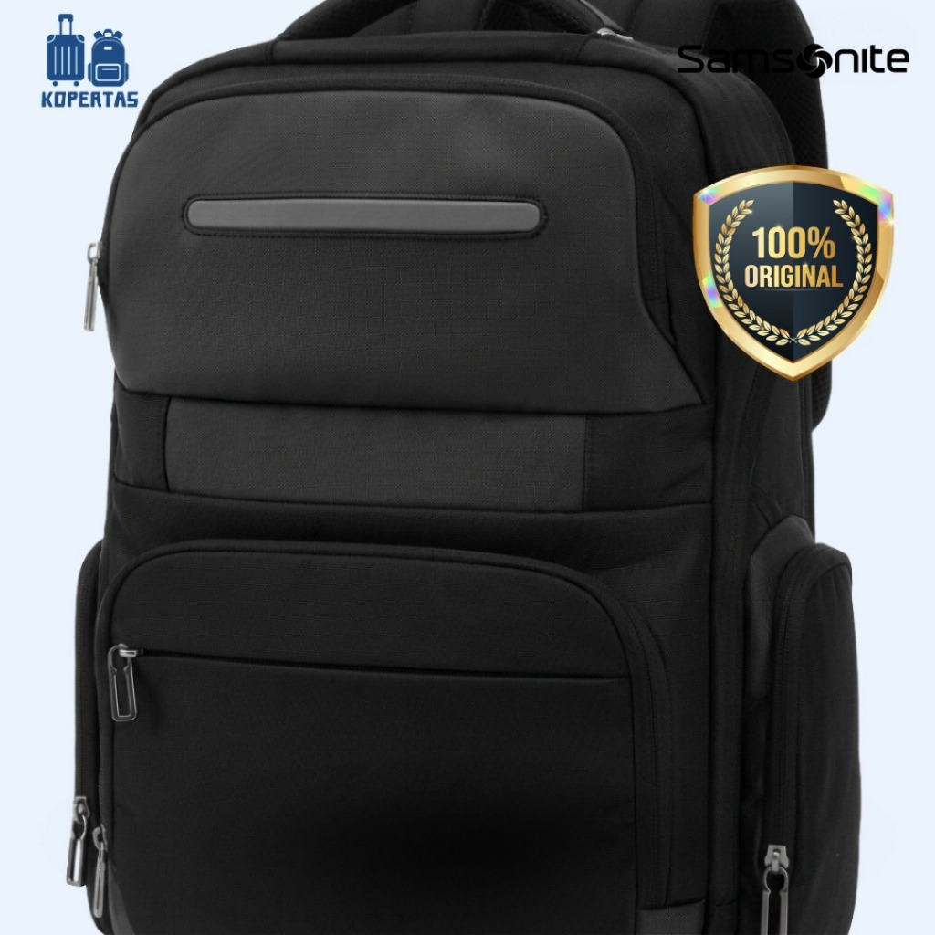 Samsonite Charde Tas Ransel Hitam - Pria Wanita