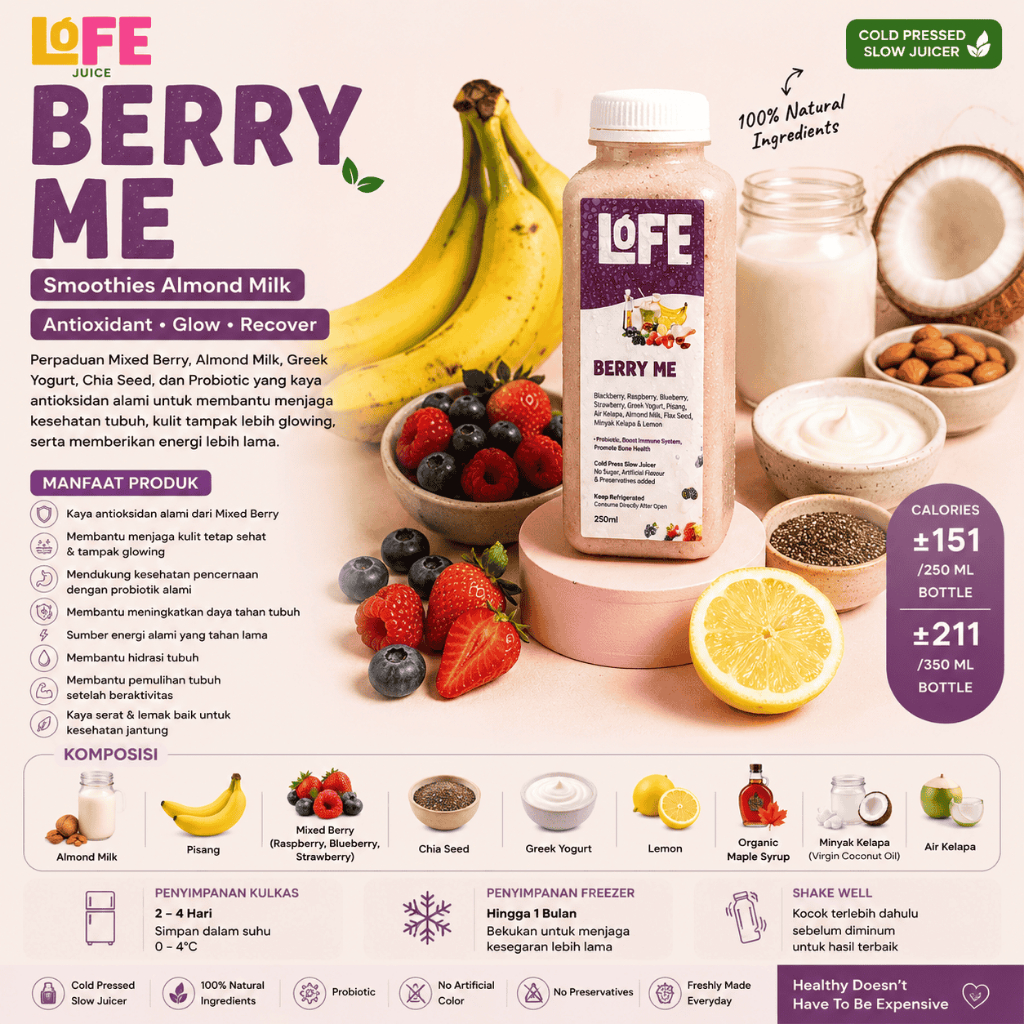 BERRY ME SMOOTHIES Juice Detox / COLD PRESS JUICE / JUICE CLEANSE / JUS DETOX/ COLD PRESS JUS / JUS 
