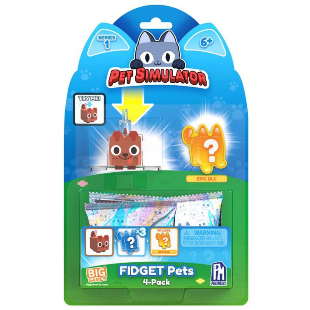 PET SIMULATOR FIDGET Pets 4-Pack (Series 1) ORIGINAL Product PhatMojo
