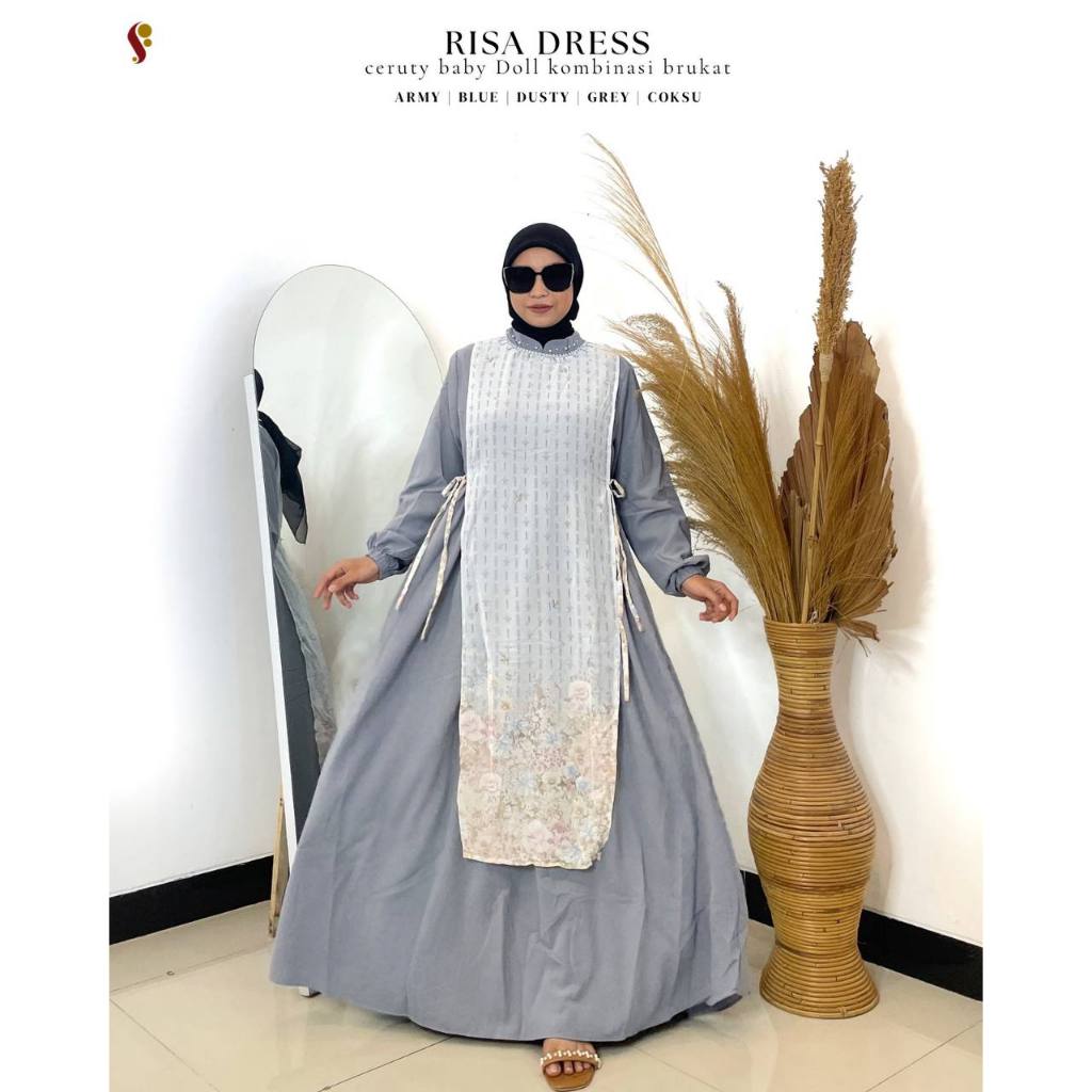 - DRESS - RISA DRESS SIMPLE ELEGANT GAMIS REMAJA DEWASA