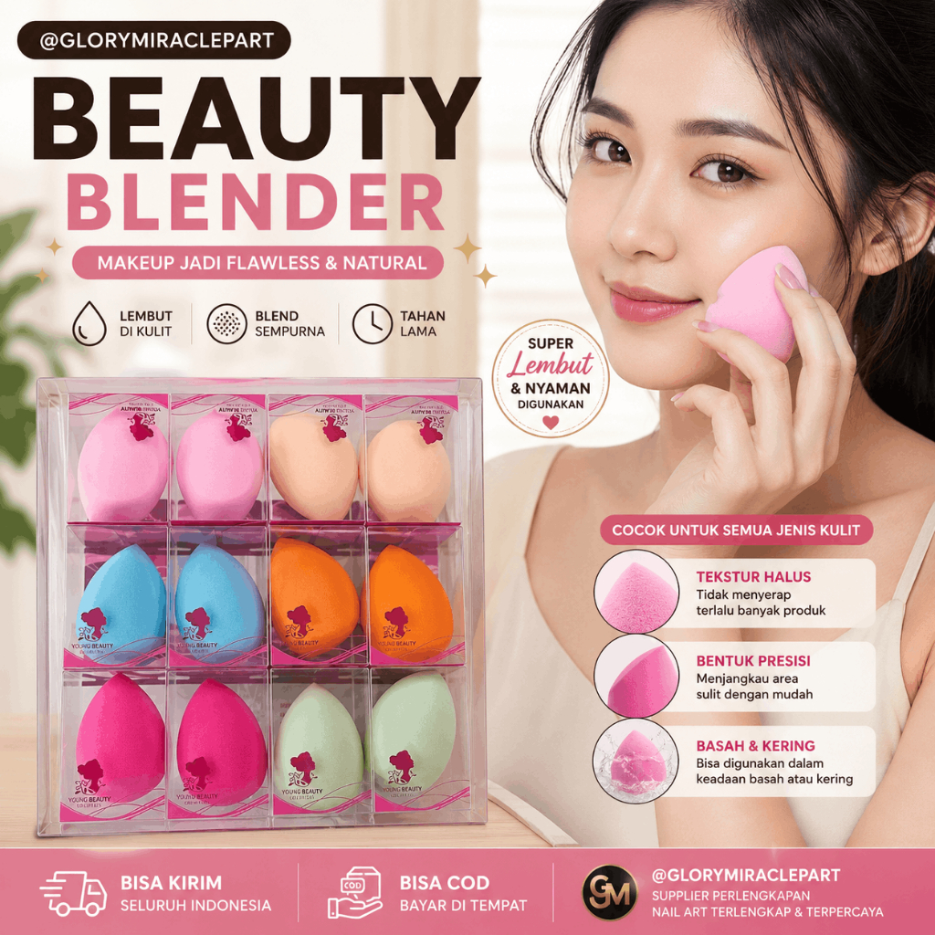 Spoon Beauty Blender / Spon Bedak Make Up