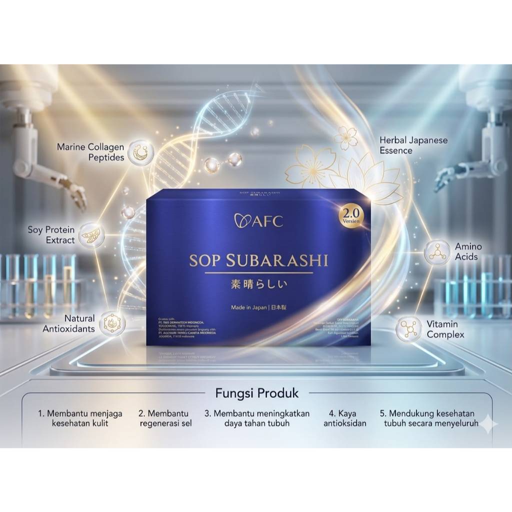 AFC Sop Subarashi Gold Original AFC Japan - Suplemen Kesehatan Berkualitas Tinggi