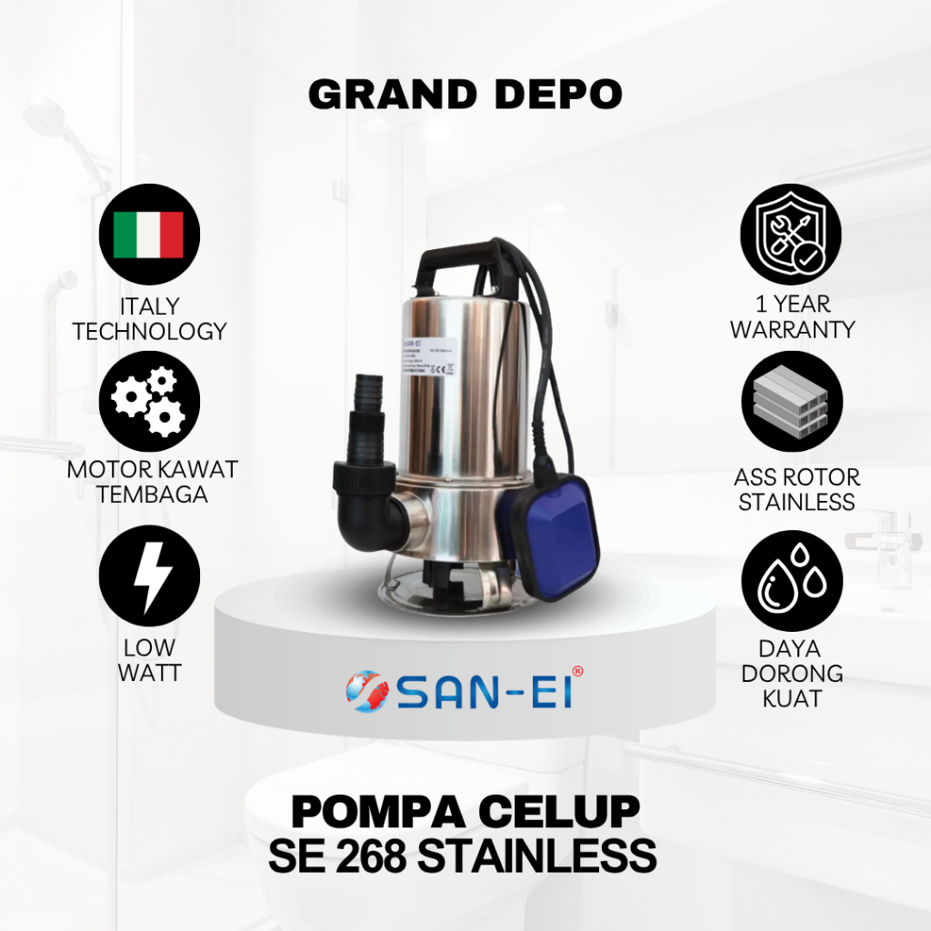 San Ei Pompa Air Celup SE 268 Stainless / Pompa Celup San Ei