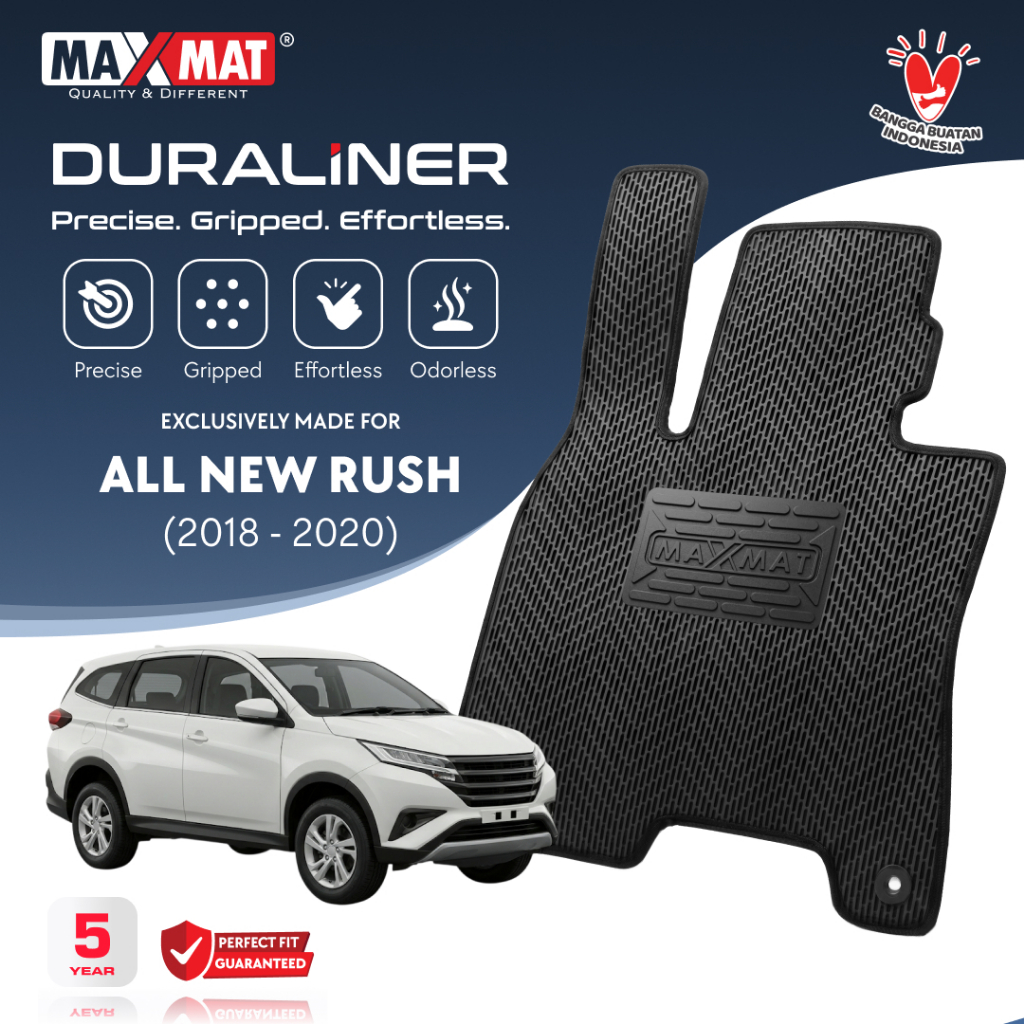 Otoproject - Karpet Mobil Toyota A.N Rush 2018 - 2020 3 Row | Premium MAXMAT Duraliner Custom Fit 3D