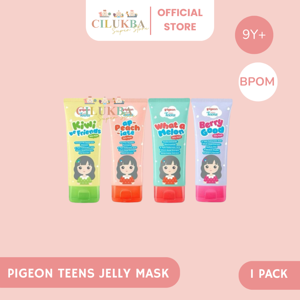 PIGEON TEENS JELLY MASK | MASKER WAJAH ANAK | PERAWATAN WAJAH ANAK | MAKSER WAJAH