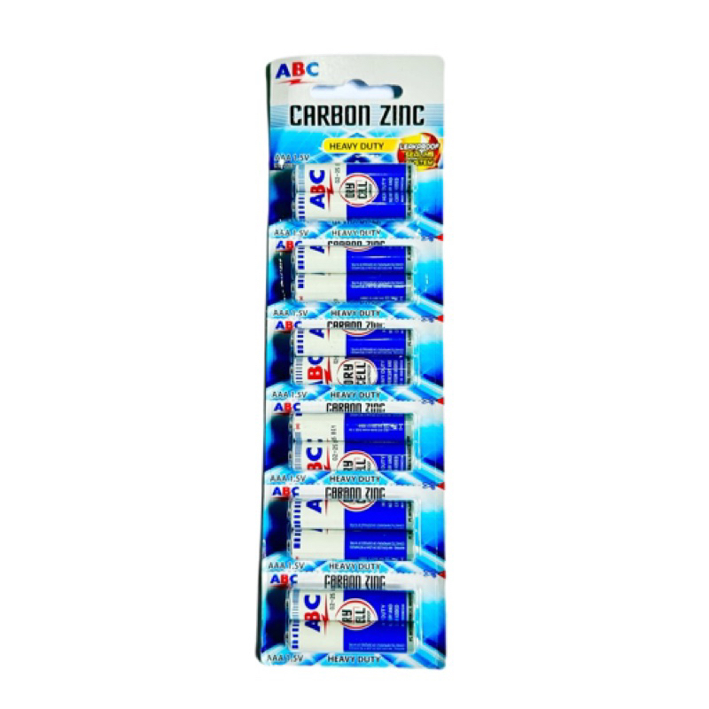 1 renceng/12 pcs BATERAI ABC BIRU CARBON ZINC AAA (KECIL) batu batre serbaguna. Grosir cod