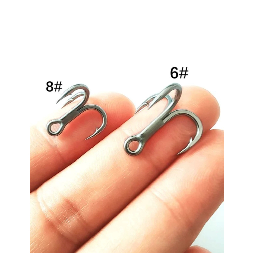 Hook Treble 1pcs Raptor Z size 8 - 2/0 X5 Mata Kail Pancing Umpan Lure Jiging Metaljig Anti Karat