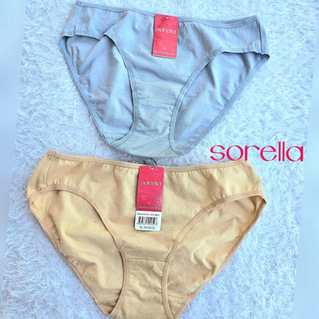 PANTY SORELLA KATUN MINI SIZE M L COTTON CELANA DALAM CD WANITA POLOS 73143
