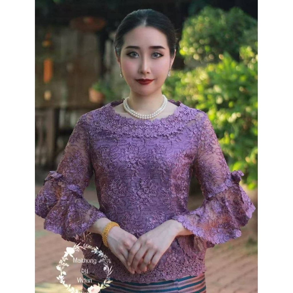 Atasan Blouse Maithong Super Mewah Import Bangkok