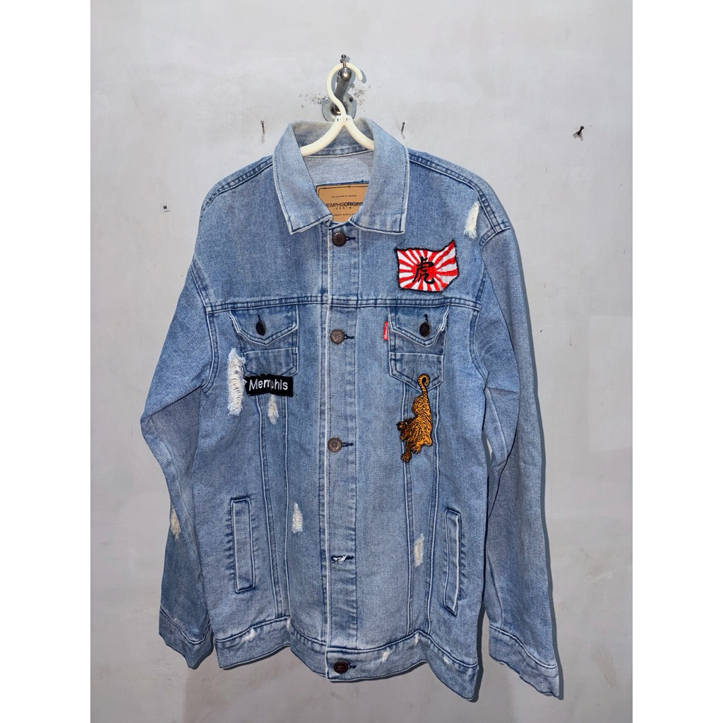 MemphisOrigins Jaket Jacket Jeans Denim Blue Ukuran L